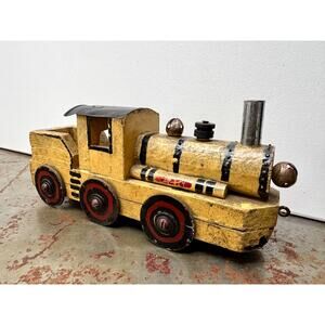 Handmade 1940s Folk Art Toy Train – Inscribed “John H. Hart, Elizabethtown KY”